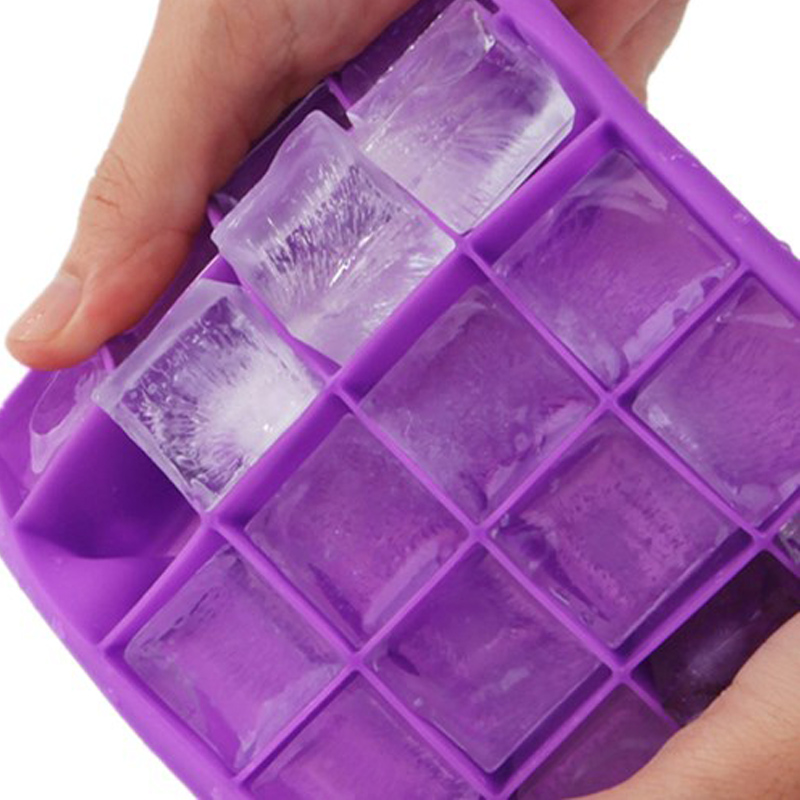 20 Cavity Ice Cube Tray Silicone Ice Cube mögel matklass FLEXIBEL SILICONE ICE CUBE TRAY mögel