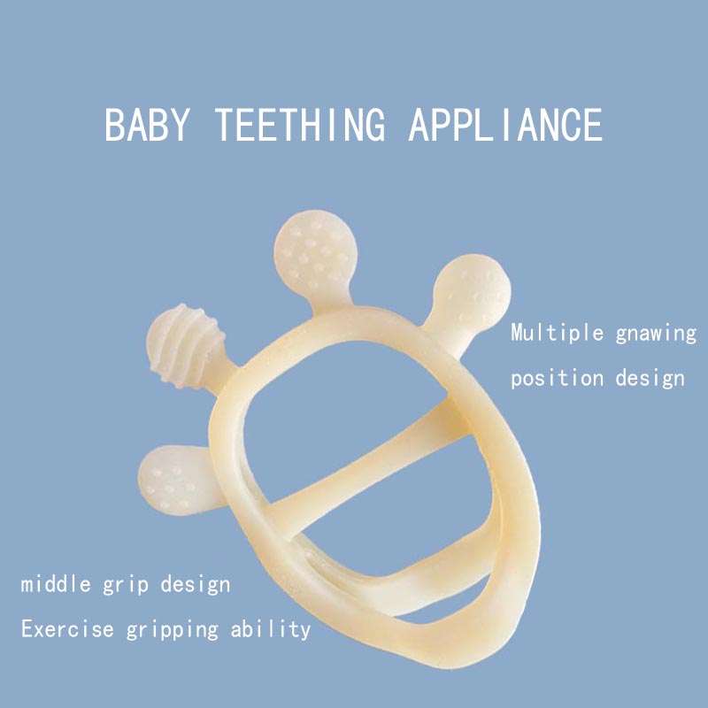 Silikon baby teether leksaker för spädbarn 3+månader, bpa gratis droppe-resistant silikon vantar tänder leksaker för öm tandlättnad, baby tuggleksaker för sugbehov